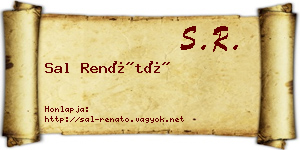Sal Renátó névjegykártya